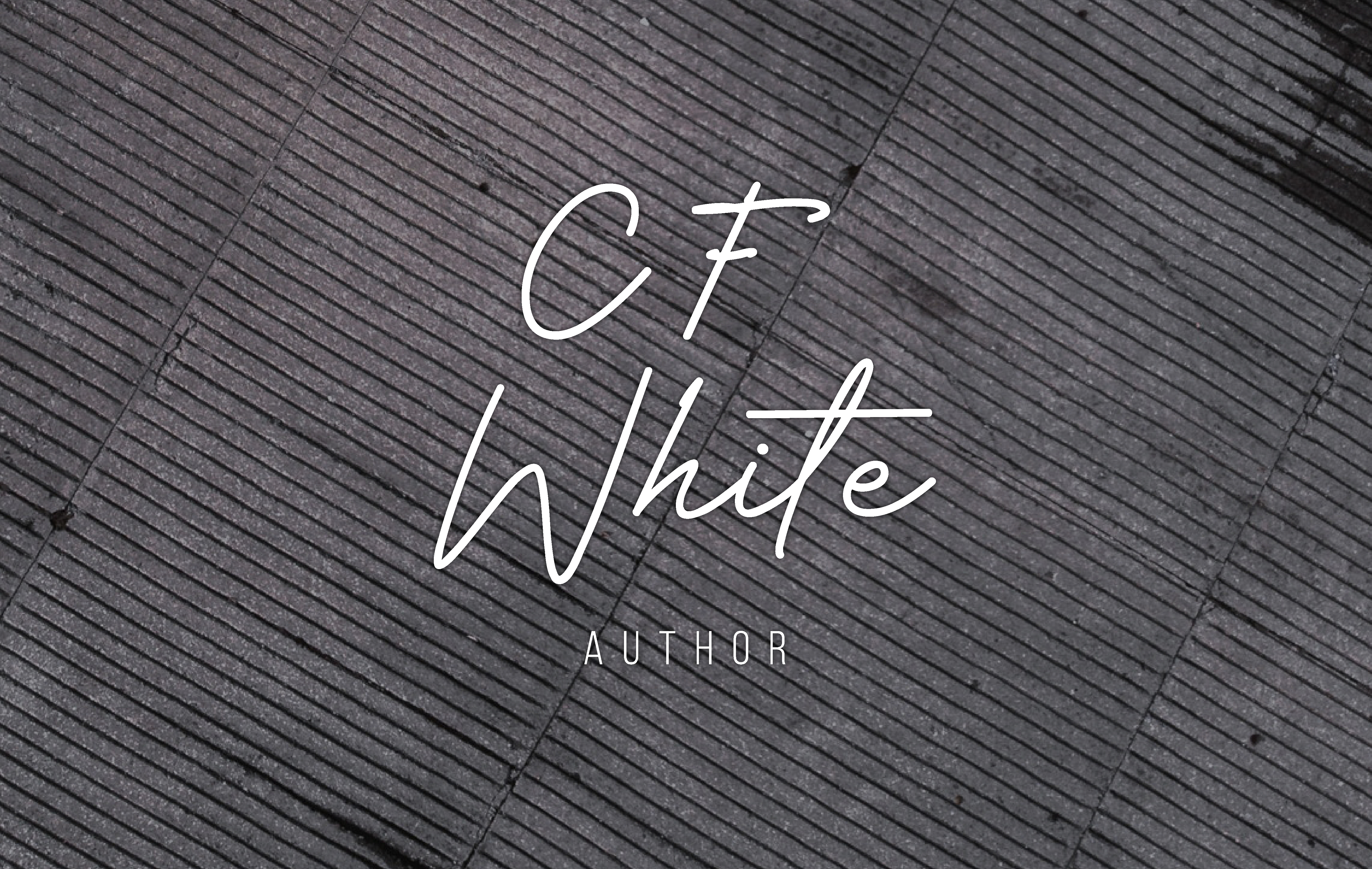 CF White Author Logo Design